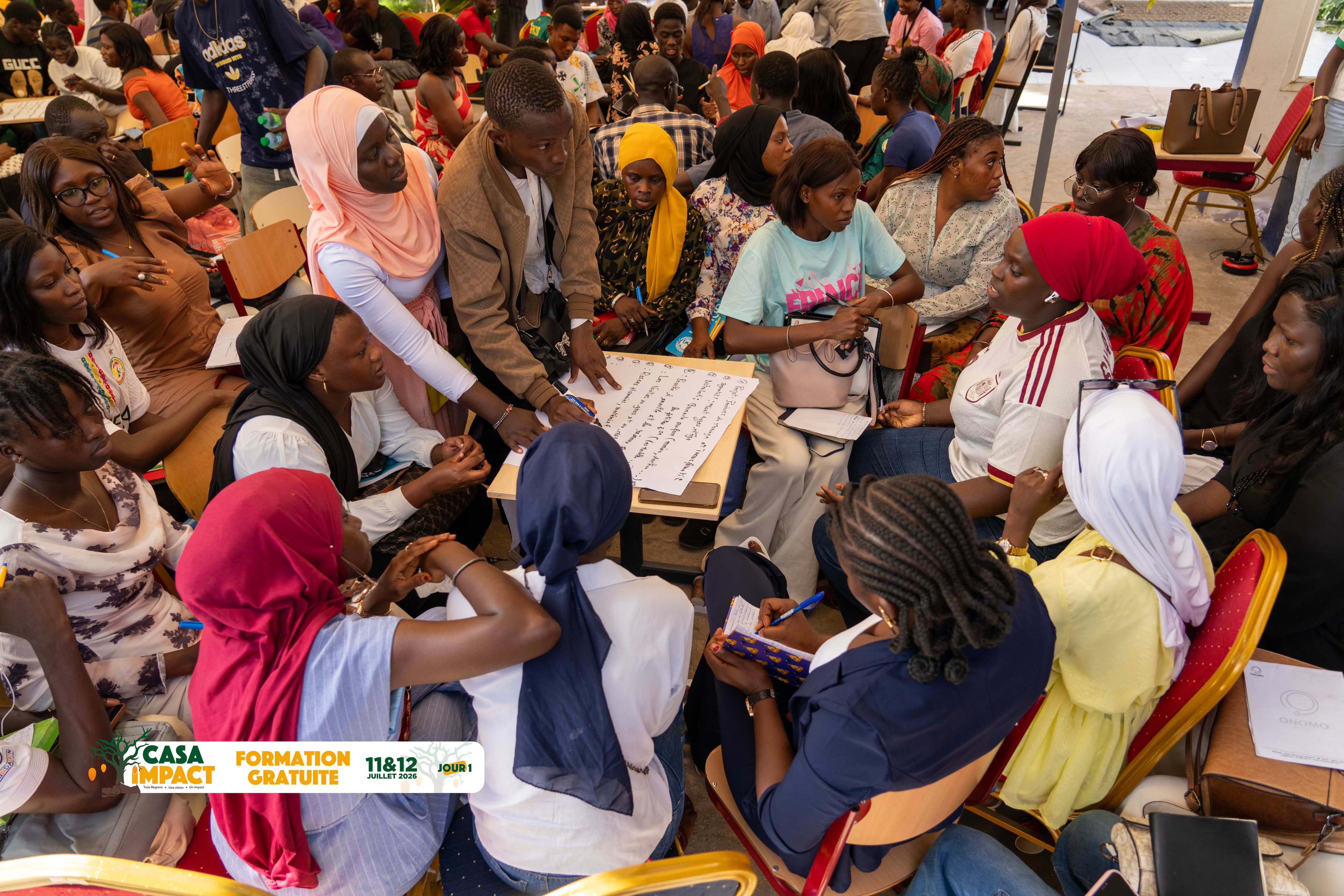 Membres et jeunes engagés de Casa Impact