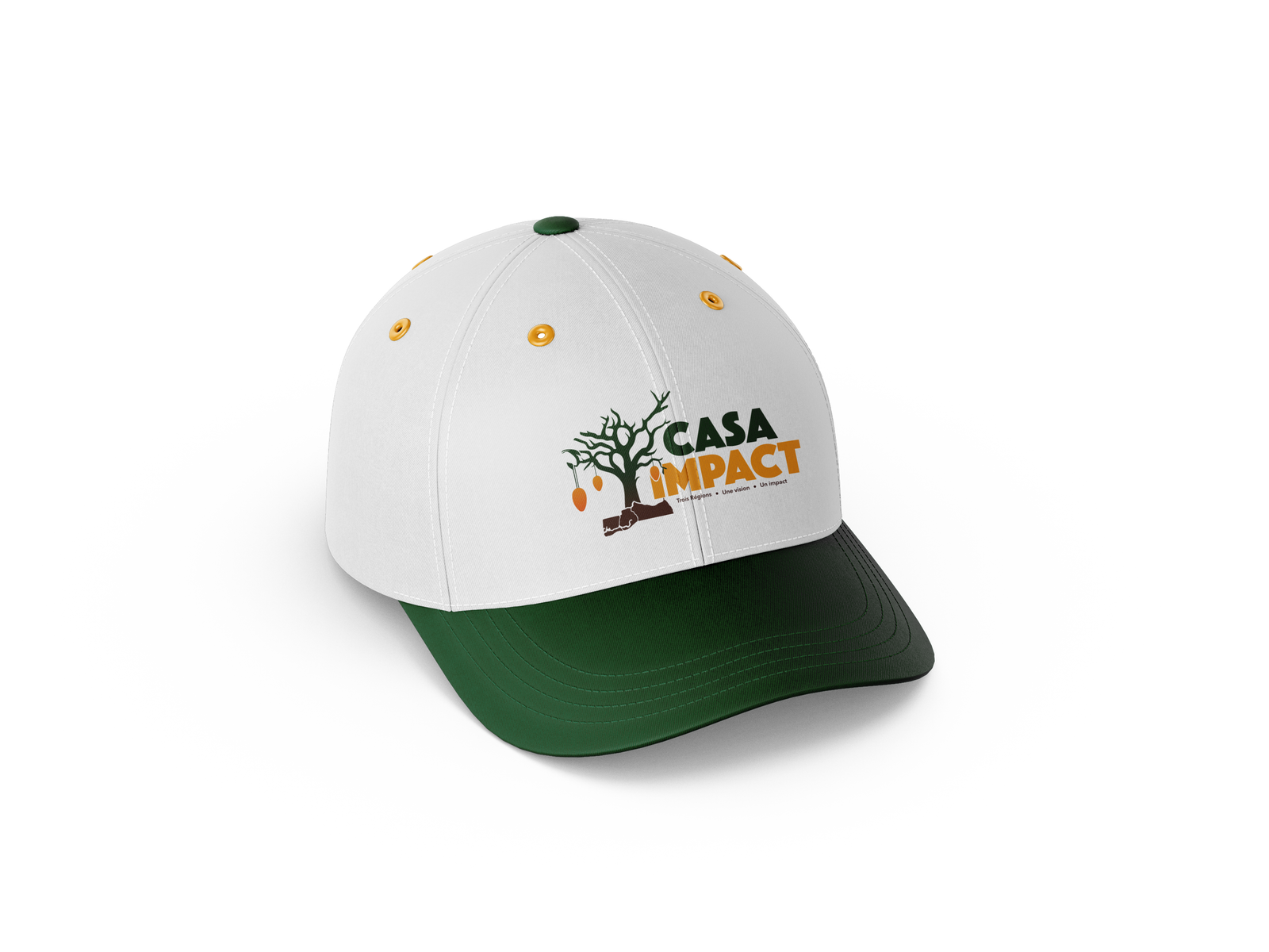 Casquette Bicolore Blanche & Verte