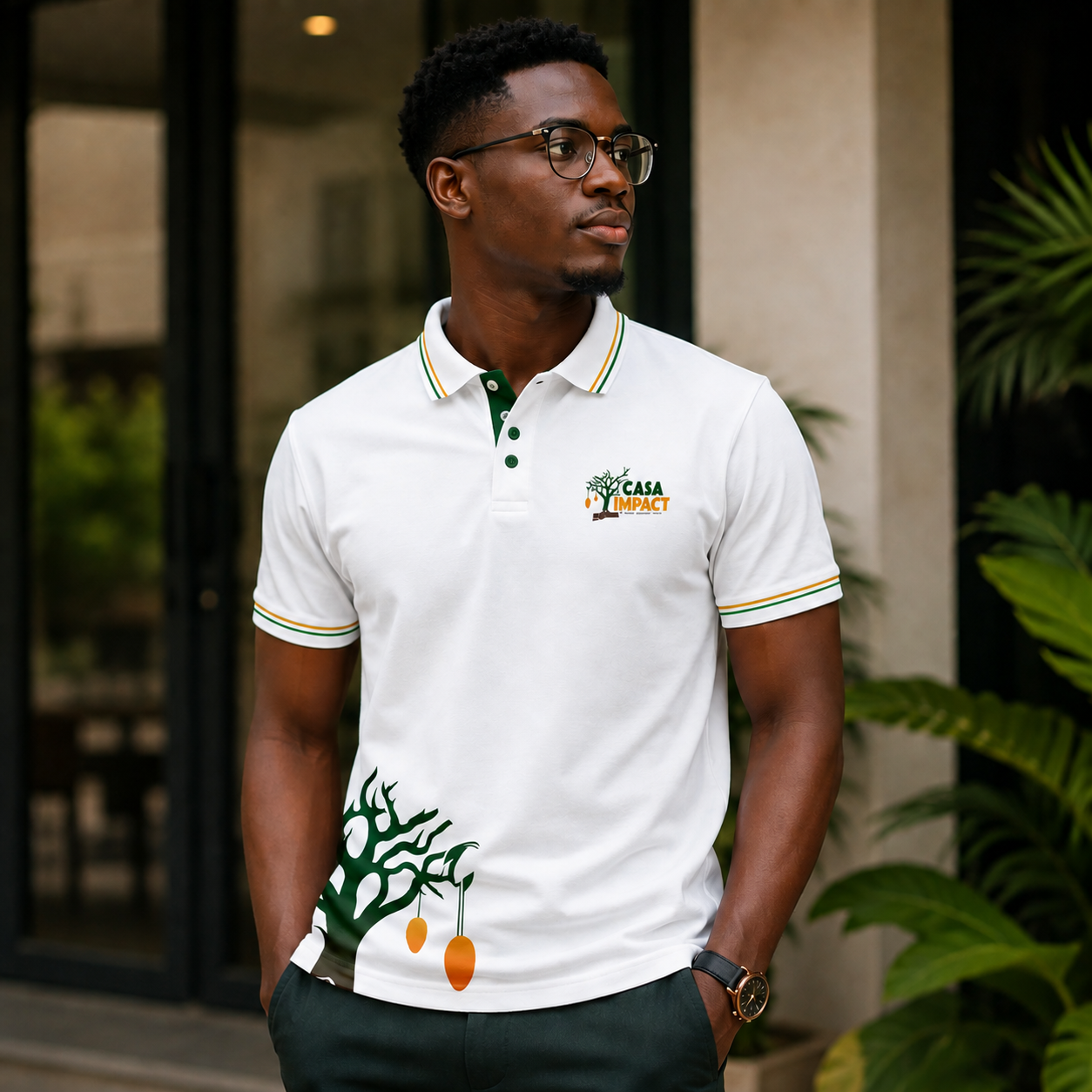 Polo Prestige Blanc & Or